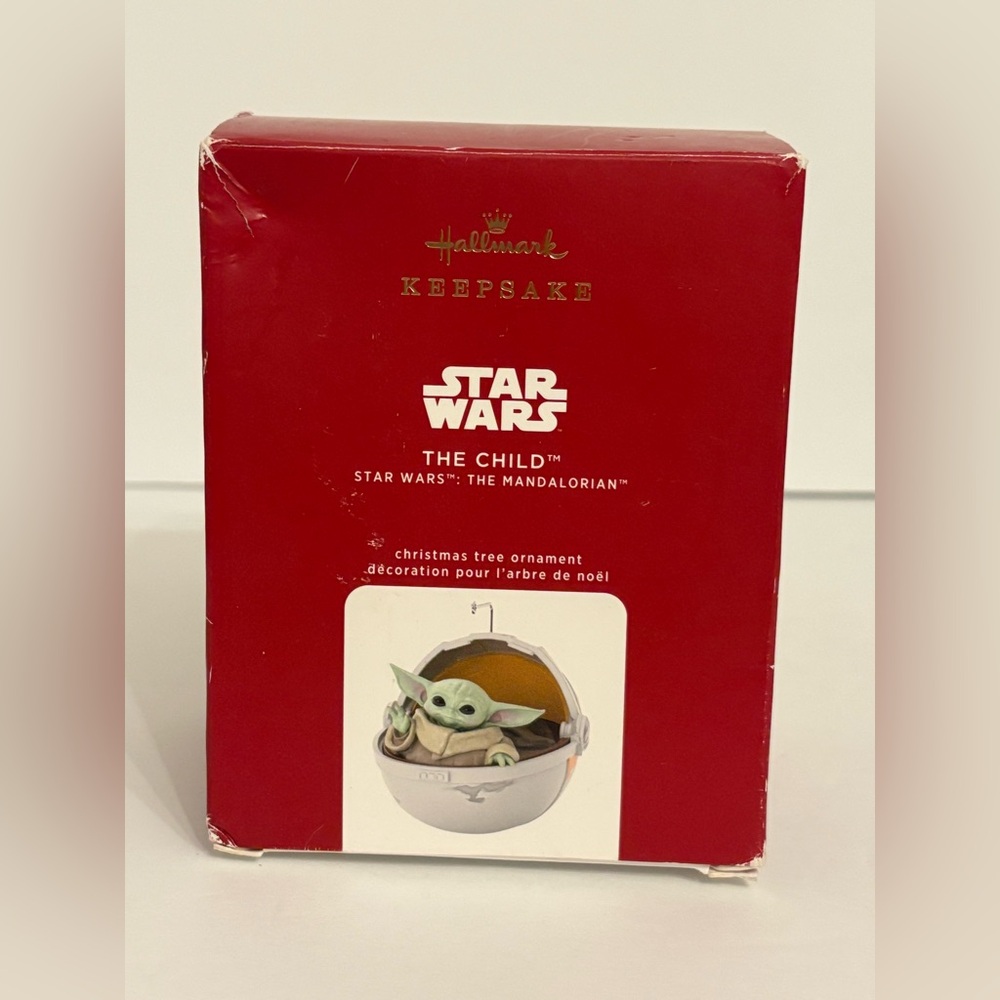 Hallmark NWT Keepsake Ornament Star Wars The Child Yoda 2020 Red Green Gray OS
